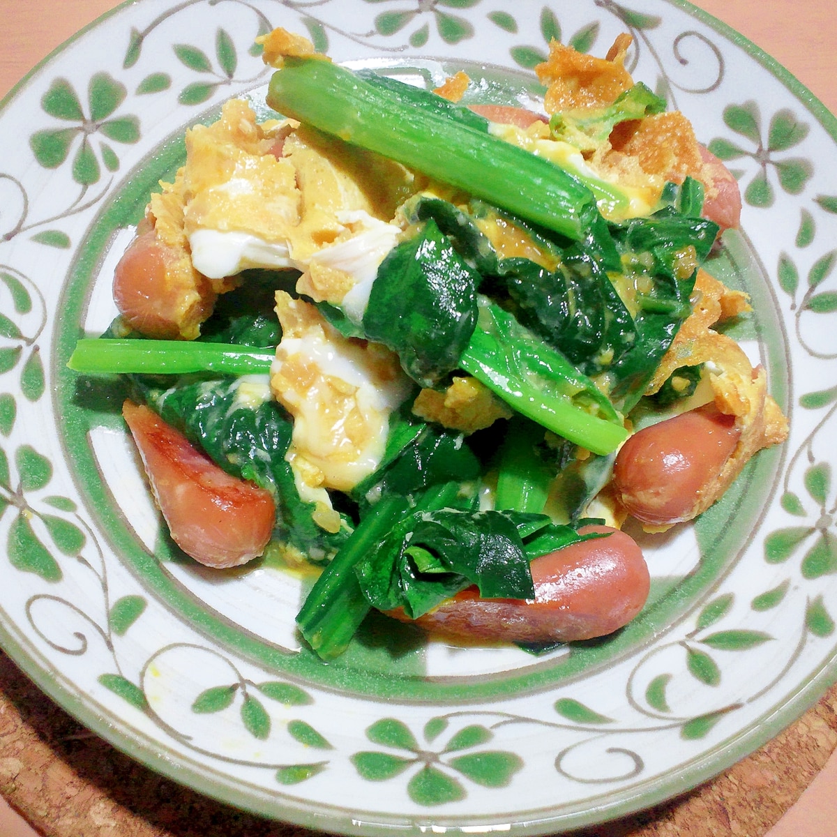 朝食に ほうれん草とウインナーと卵の炒め物 レシピ 作り方 By 駄目だバブルス 楽天レシピ 朝食に ほうれん草とウインナーと卵の炒め物 レシピ 作り方 By 駄目だバブルス 楽天レシピ